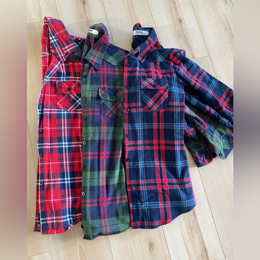 Women’s tunic length flannel shirts